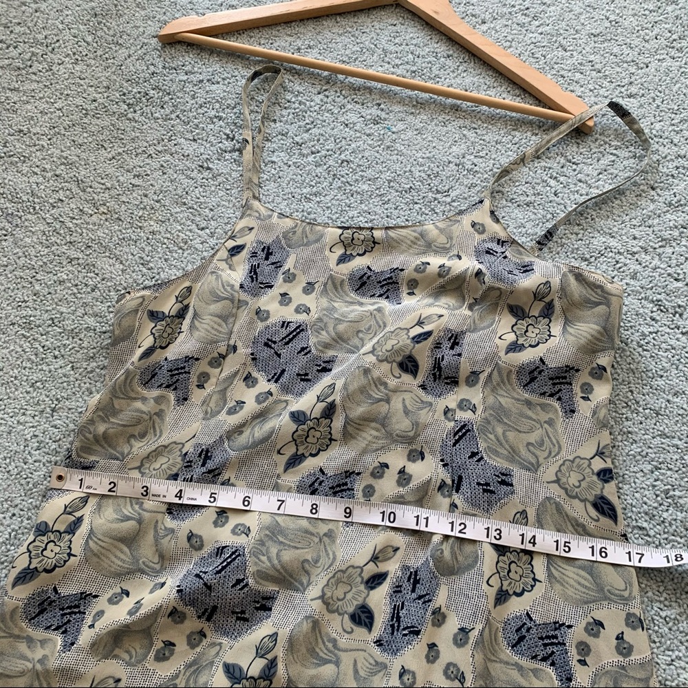 Vintage 90s printed silk slip dress - Picture 7 of 7